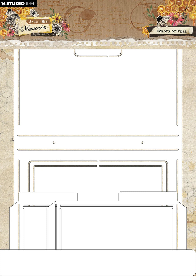 Studio Light - Stencil Memory Journal Sweet Bee Memories