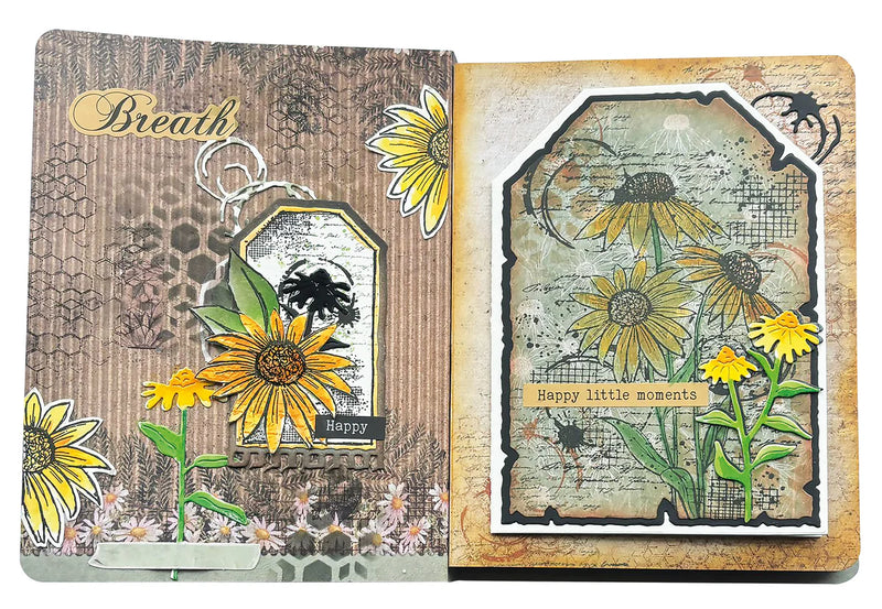 Studio Light - Stencil Memory Journal Sweet Bee Memories