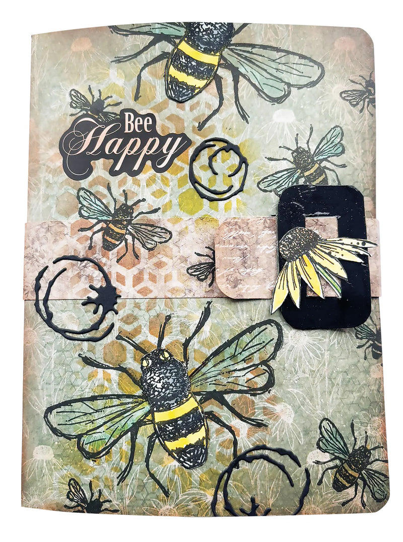 Studio Light - Stencil Memory Journal Sweet Bee Memories