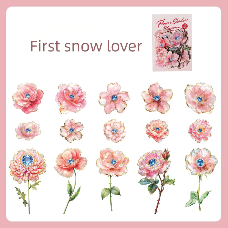 Flower Shadow Illusion – Floral Stickers