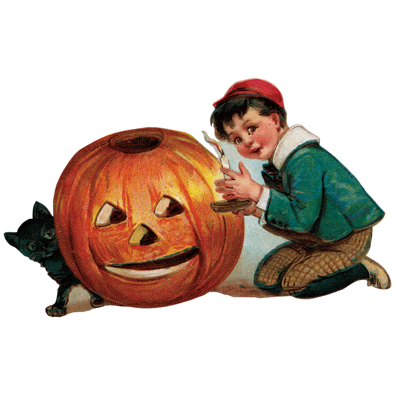 Laughing Elephant - Halloween Labels - Holiday Sticker Box