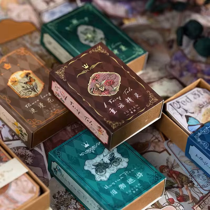 Vintage Sticker Box of Kawaii Stationery Stickers