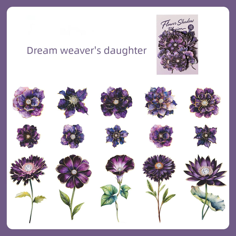 Flower Shadow Illusion – Floral Stickers