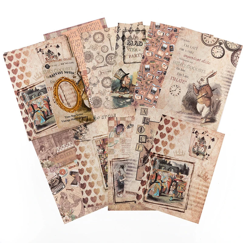 Vintage Paper Scrapbooking Paper Pack