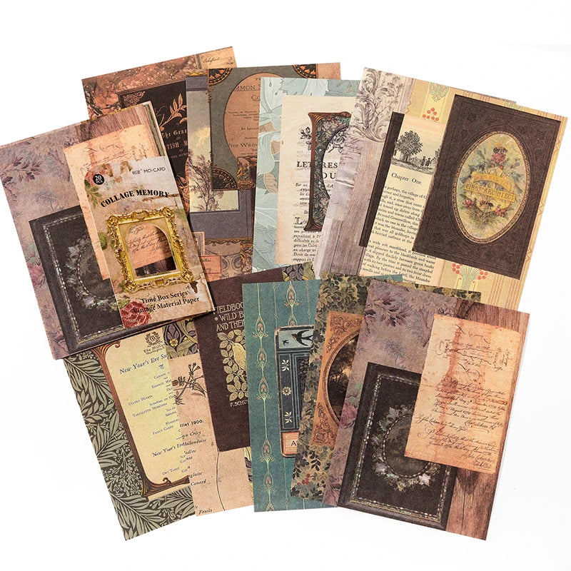 Vintage Paper Scrapbooking Paper Pack