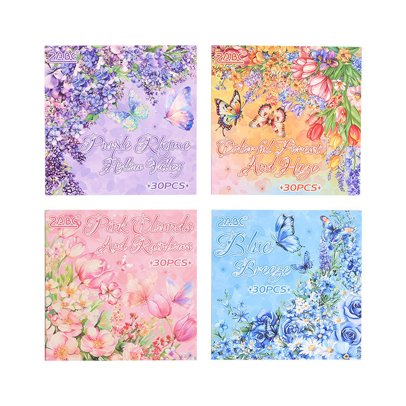 30 Sheets Waterproof Stickers for Scrapbooks, Planners & Journals