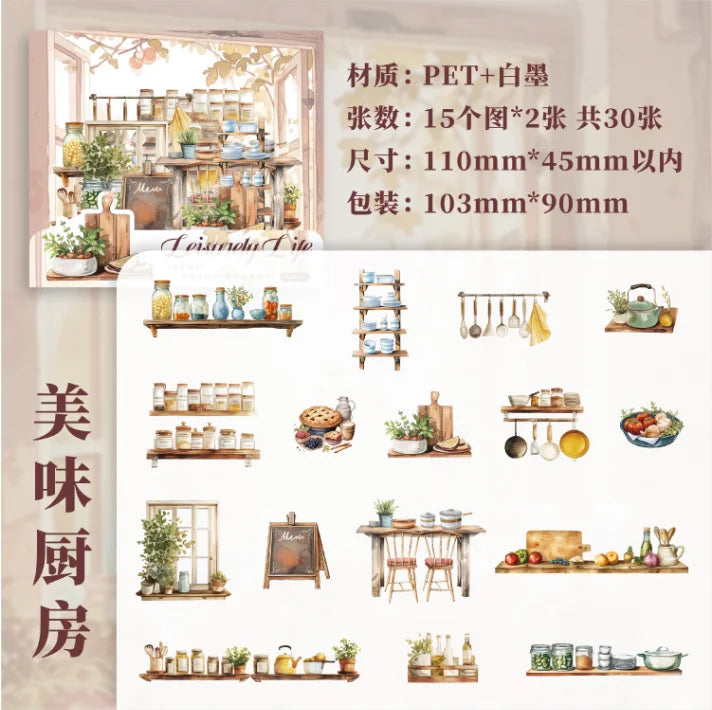 Leisurely Life Sticker Set