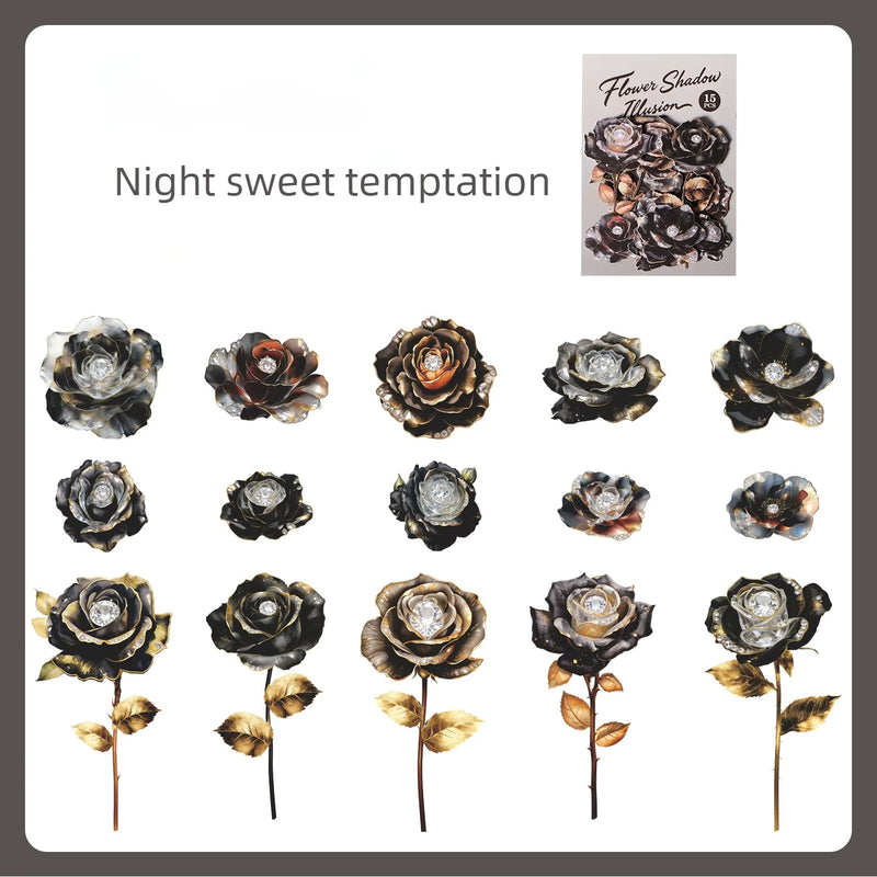 Flower Shadow Illusion – Floral Stickers