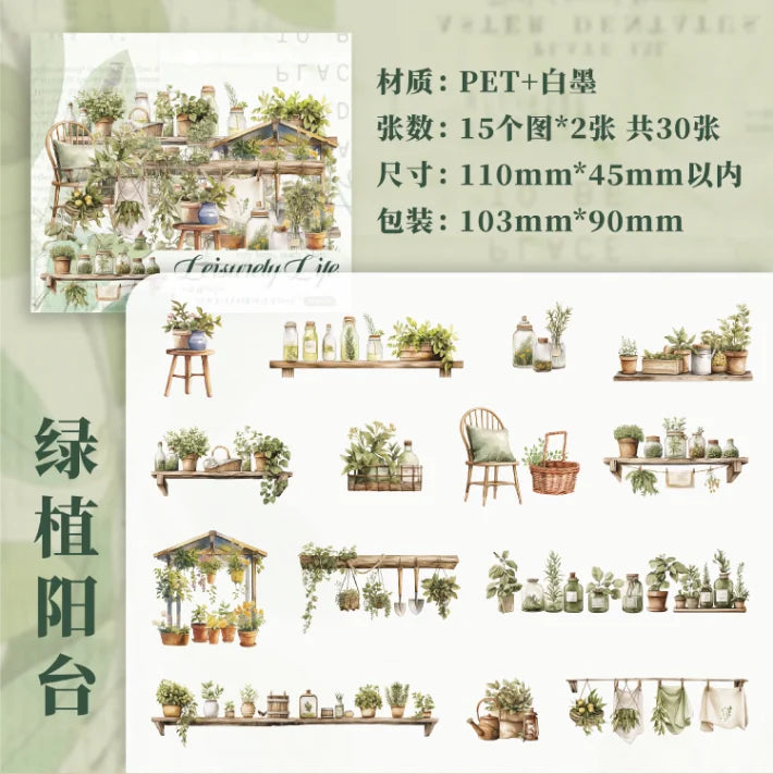 Leisurely Life Sticker Set