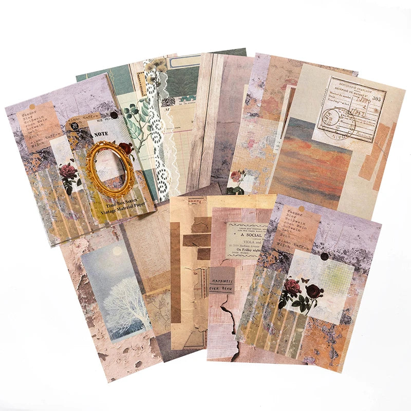 Vintage Paper Scrapbooking Paper Pack