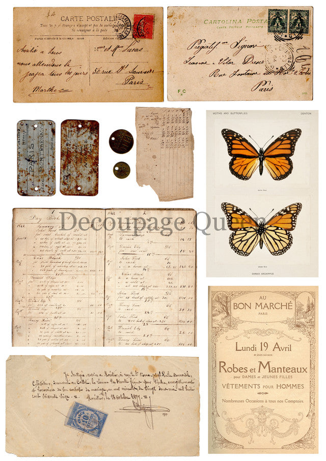 Decoupage Queen - Sunflower Ephemera Journal Pack