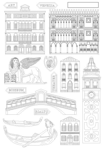 Stamperia - Venice City of Art - Moulds - Monuments