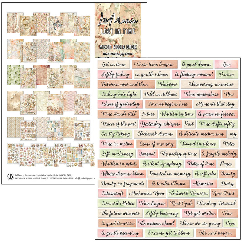 Ciao Bella - Lost in Time - A4 Maxi Mixed Media Book