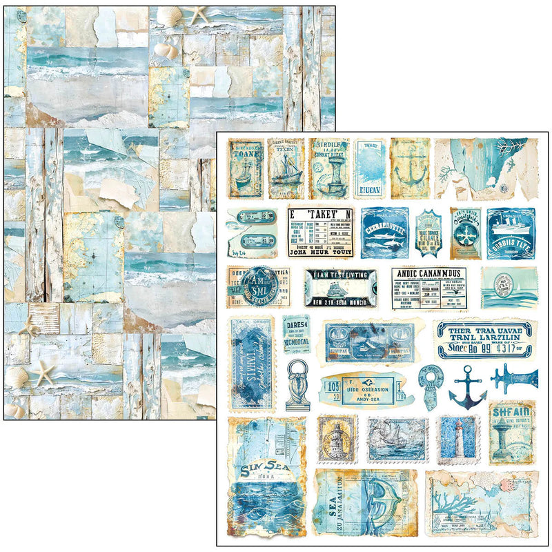 Ciao Bella - Edge of the Ocean - A4 Maxi Mixed Media Book
