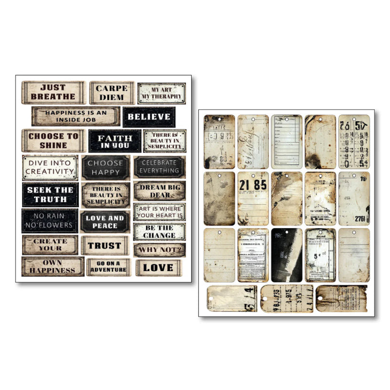 Ciao Bella - Kind Thoughts - Mixed Media Sticker Set