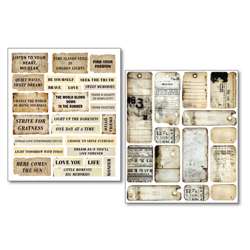 Ciao Bella - Kind Thoughts - Mixed Media Sticker Set