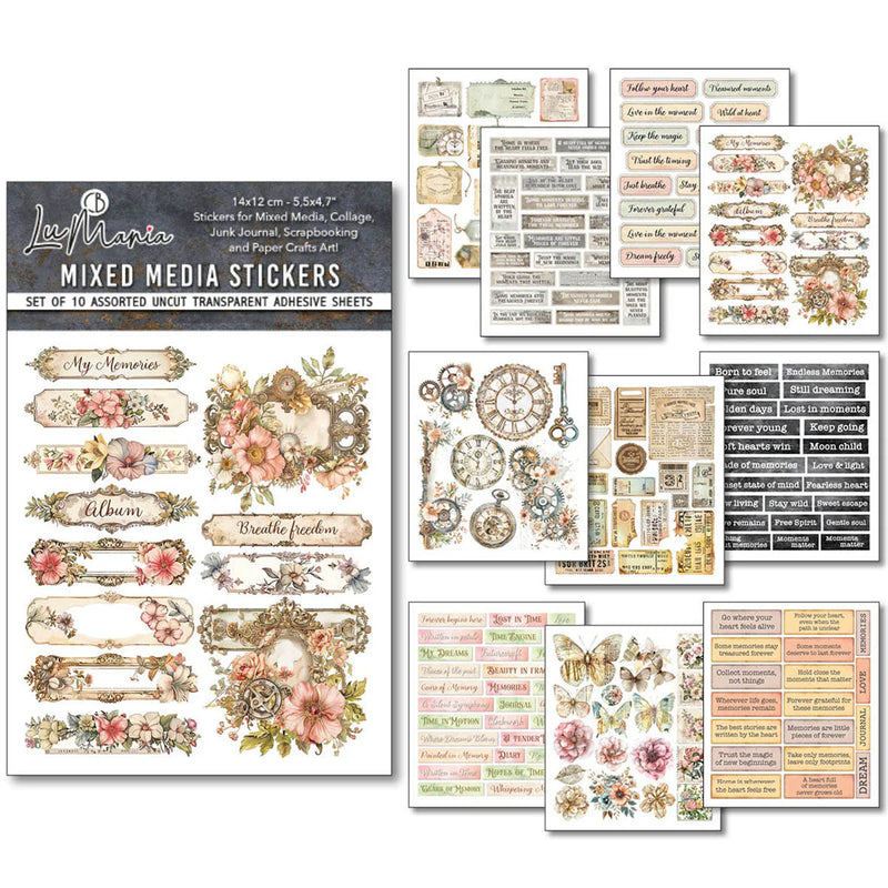 Ciao Bella - Lost in Time - Mixed Media Sticker Set