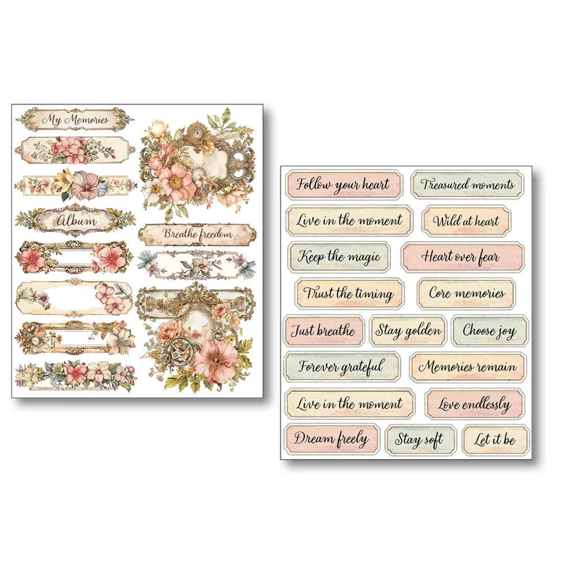 Ciao Bella - Lost in Time - Mixed Media Sticker Set