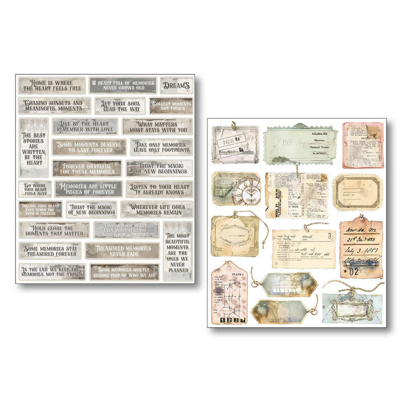 Ciao Bella - Lost in Time - Mixed Media Sticker Set
