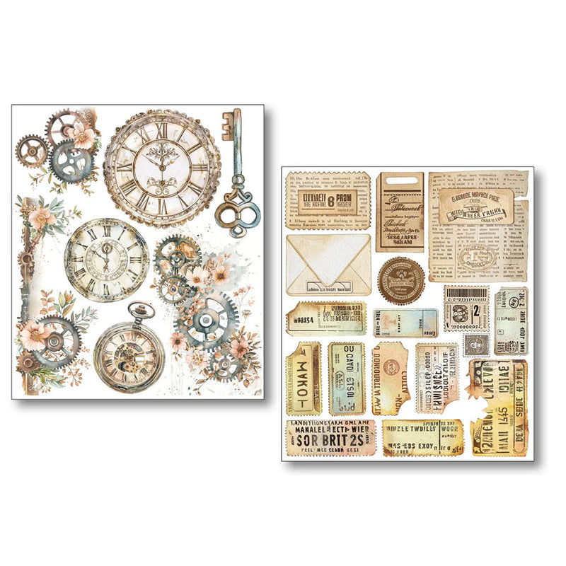 Ciao Bella - Lost in Time - Mixed Media Sticker Set