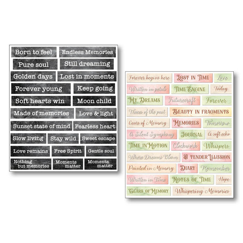 Ciao Bella - Lost in Time - Mixed Media Sticker Set
