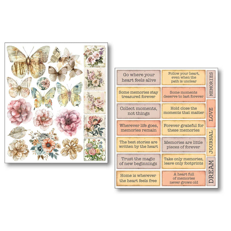 Ciao Bella - Lost in Time - Mixed Media Sticker Set