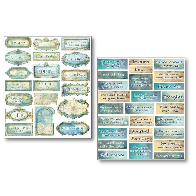 Ciao Bella - Edge of the Ocean - Mixed Media Sticker Set