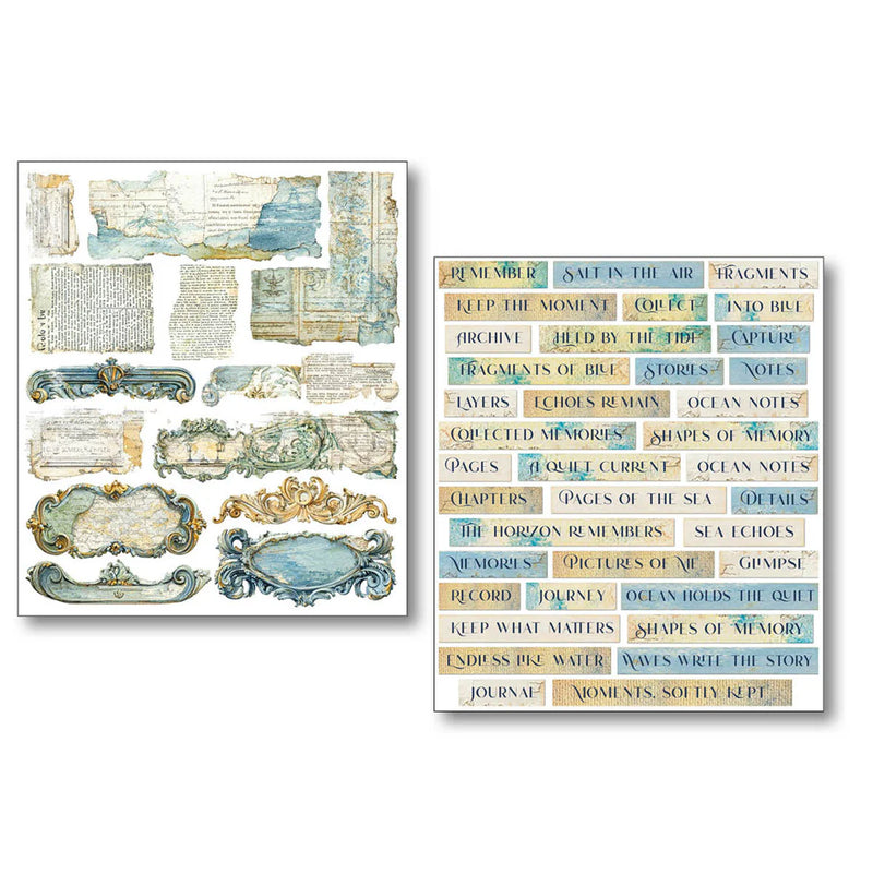 Ciao Bella - Edge of the Ocean - Mixed Media Sticker Set
