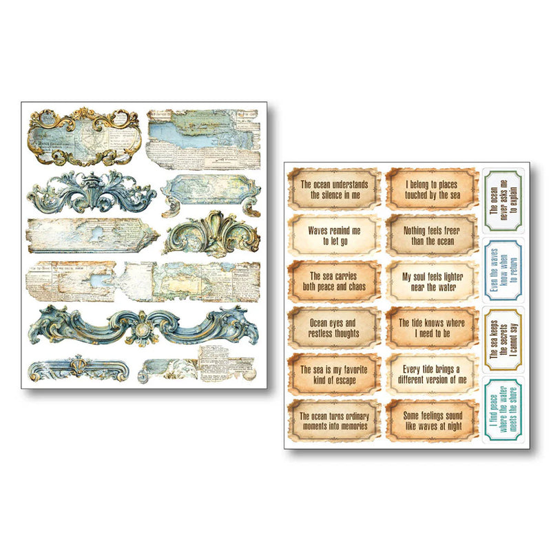 Ciao Bella - Edge of the Ocean - Mixed Media Sticker Set
