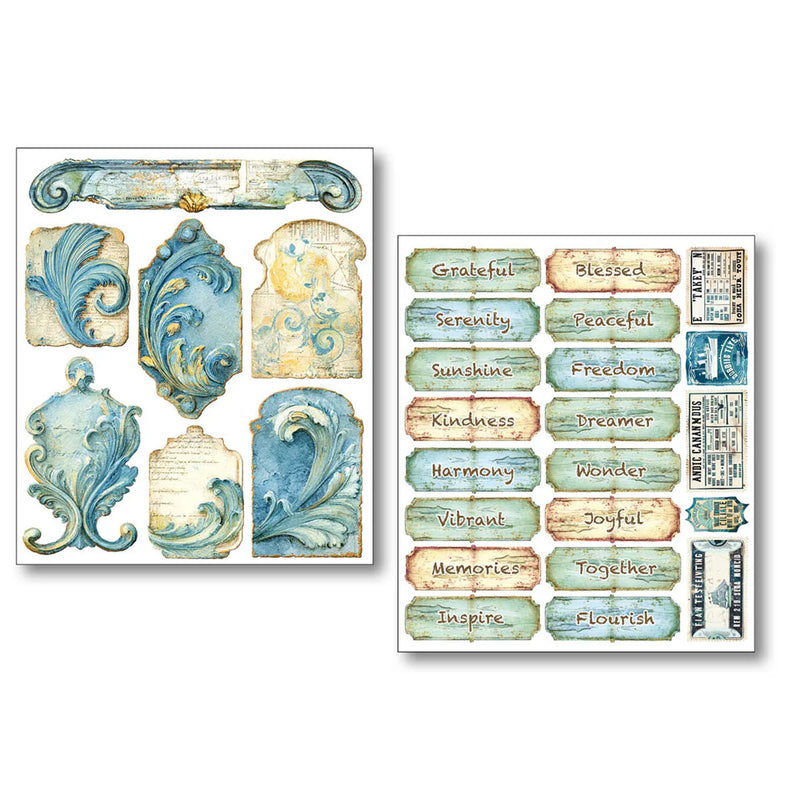 Ciao Bella - Edge of the Ocean - Mixed Media Sticker Set