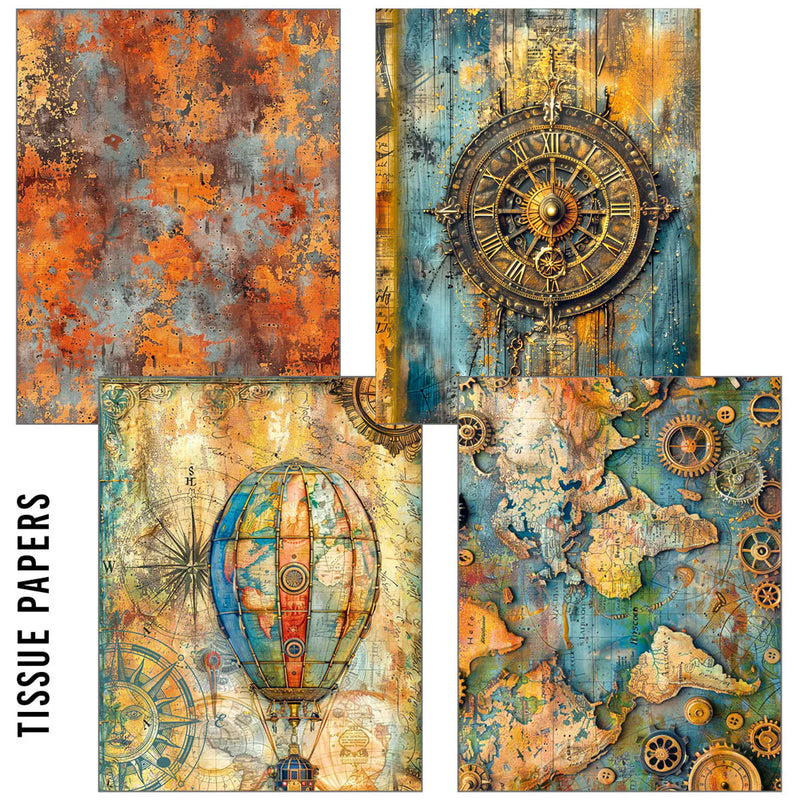 Ciao Bella - Craft Mix - Past Time - Mixed A5 Paper Pack