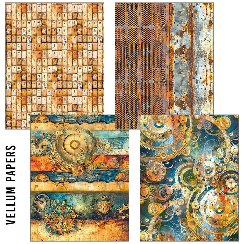 Ciao Bella - Craft Mix - Past Time - Mixed A5 Paper Pack