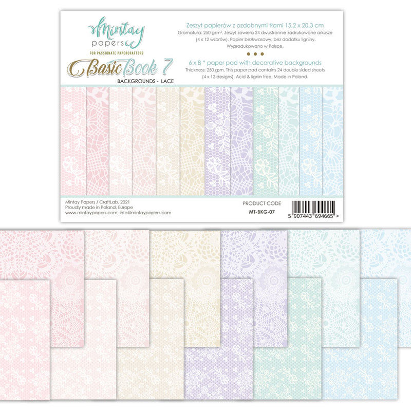 Mintay Papers - Basic Book 7 - 6 x 8 Paper Pad