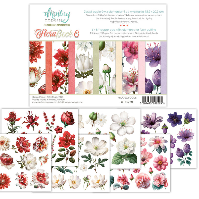 Mintay Papers - Flora Book 6 - 6 x 8 Paper Pad