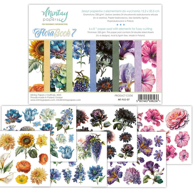 Mintay Papers - Flora Book 7 - 6 x 8 Paper Pad