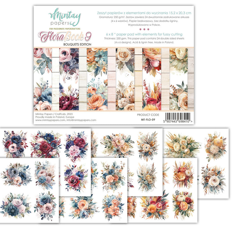 Mintay Papers - Flora Book 9 - 6 x 8 Paper Pad