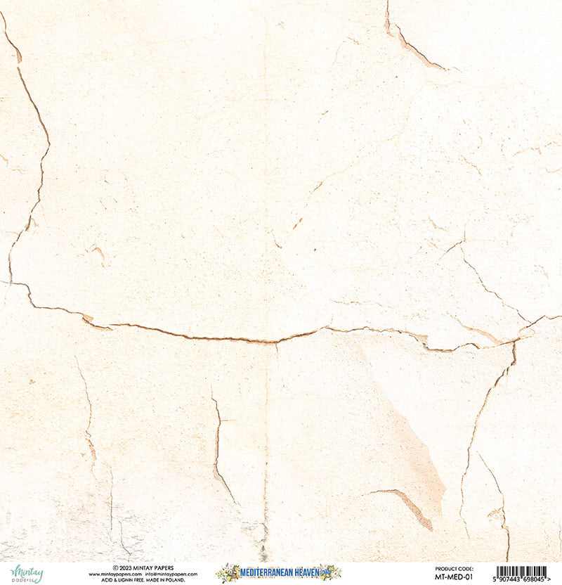 Mintay Papers - Mediterranean Heaven - 12 x 12 Double Sided Paper - 01