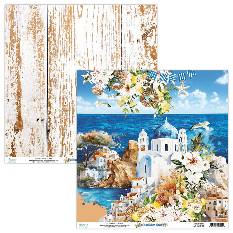 Mintay Papers - Mediterranean Heaven - 12 x 12 Double Sided Paper - 03