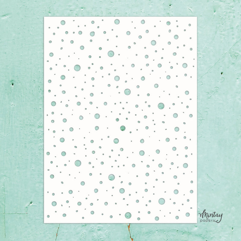 Mintay Papers - Kreativa - 6 x 8 Stencil - Dots