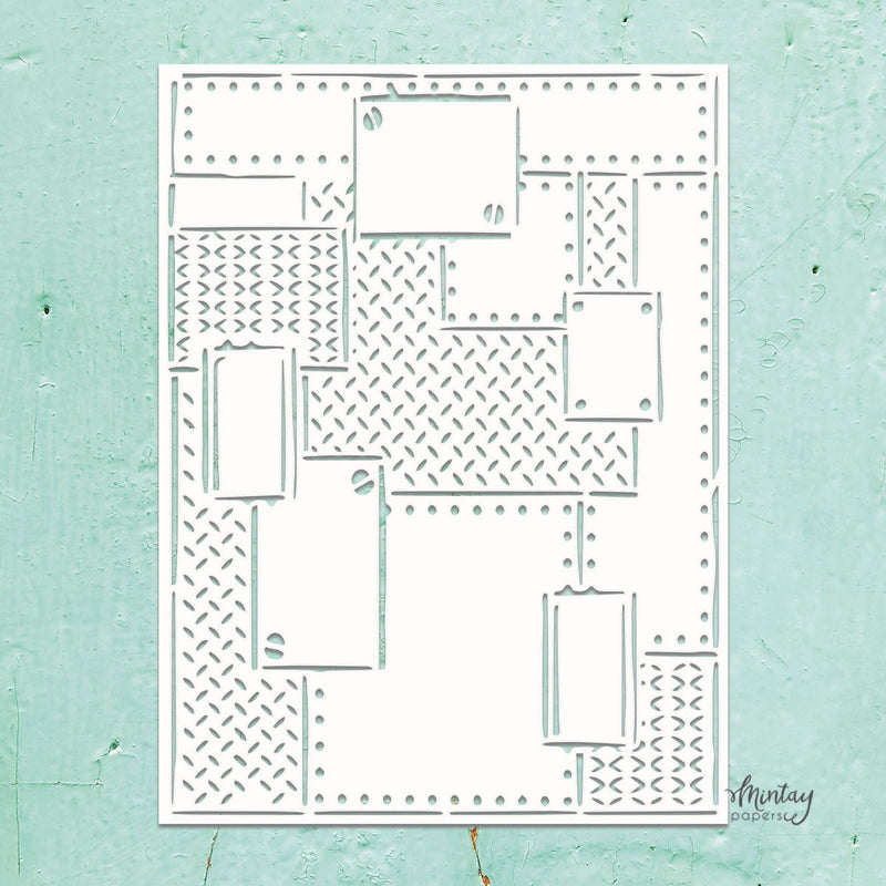 Mintay Papers - Kreativa - 6 x 8 Stencil - Steel