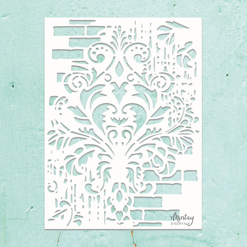 Mintay Papers - Kreativa - 6 x 8 Stencil - Decorated Wall