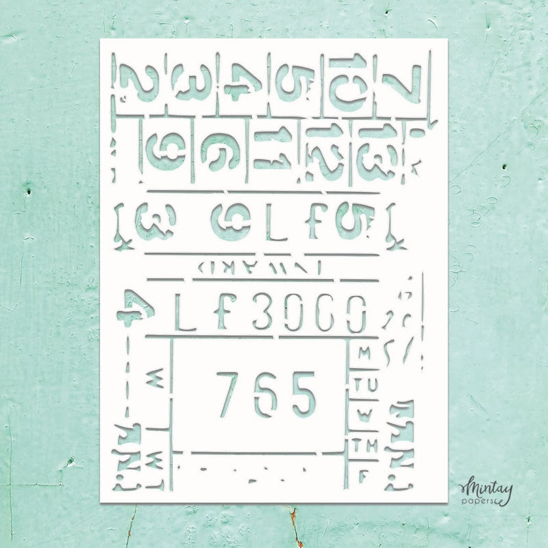 Mintay Papers - Kreativa - 6 x 8 Stencil - Mixed 3