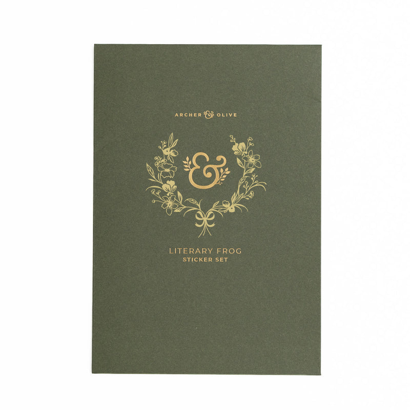 Archer and Olive - Literary Frog Sticker Set