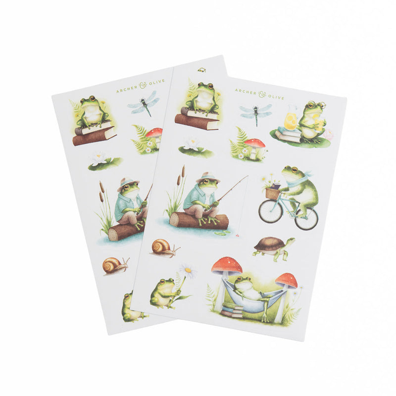 Archer and Olive - Literary Frog Sticker Set