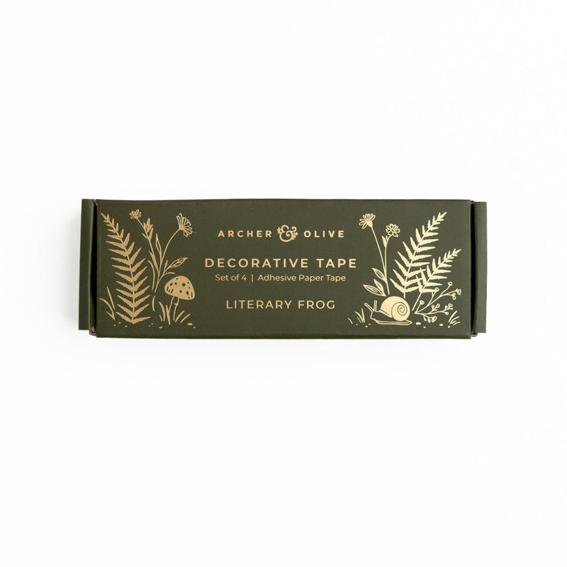 Archer and Olive - Literary Frog Washi Tape Set