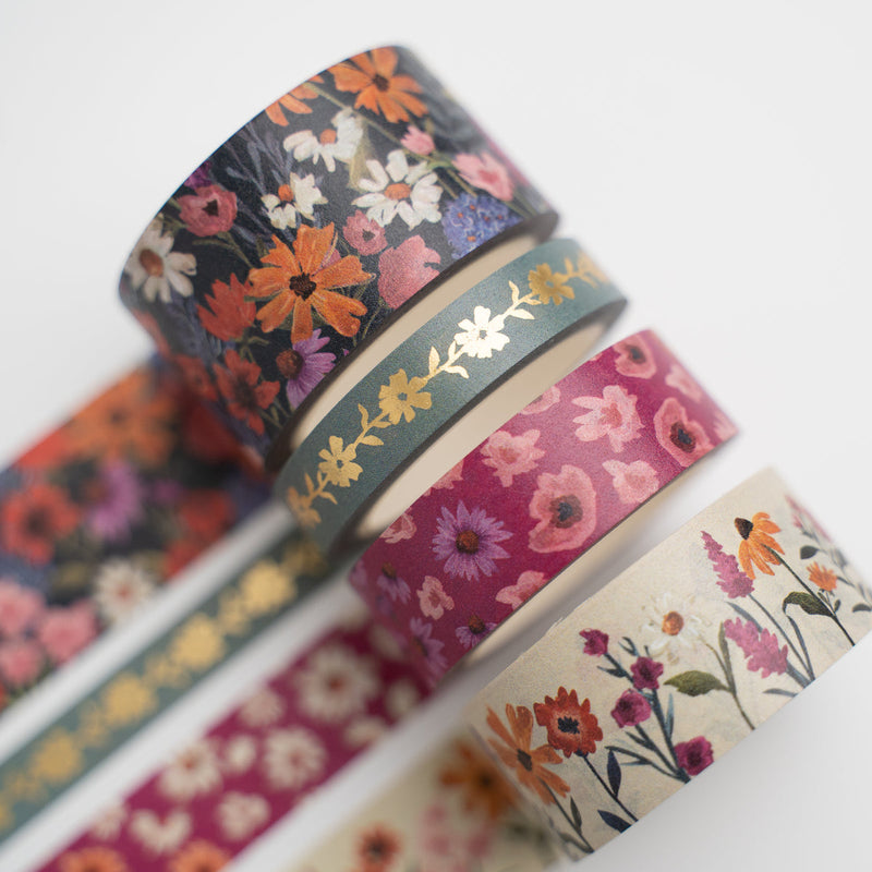 Archer and Olive - Wildflowers Washi Tape Set