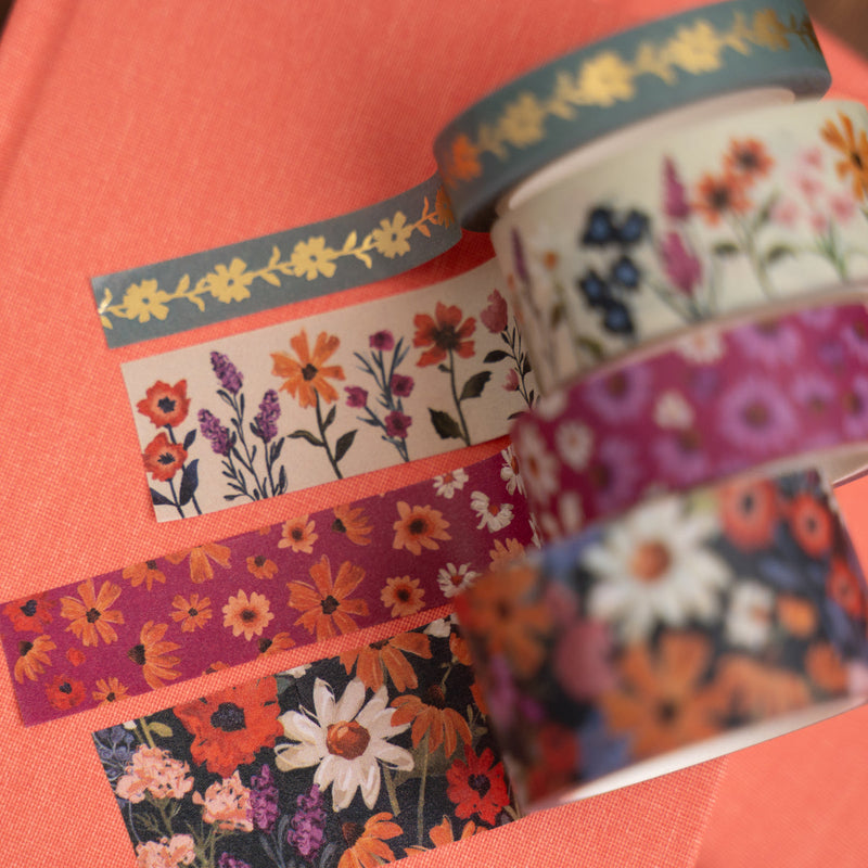 Archer and Olive - Wildflowers Washi Tape Set