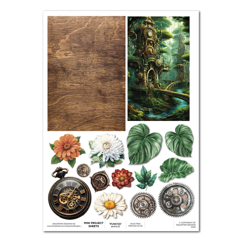 3Quarter Designs - Punk'ed Forest - Mini Project Sheet