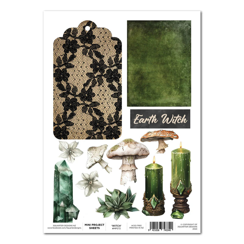 3Quarter Designs - Earth Witch - Mini Project Sheet