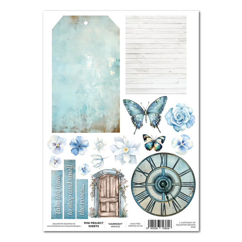 3Quarter Designs - Delicate Harmony - Mini Project Sheet